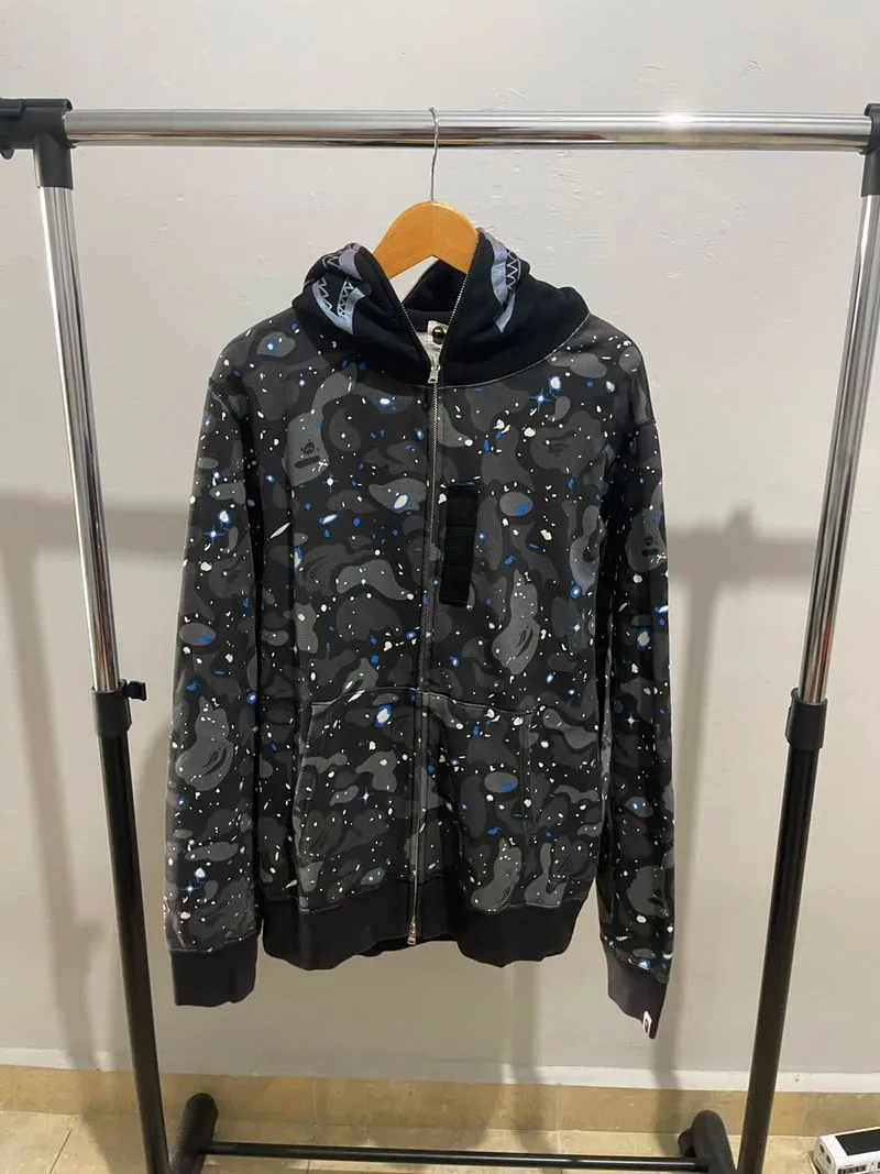 Fullzip Hoodie shark space camo size XL original 100% photo 1