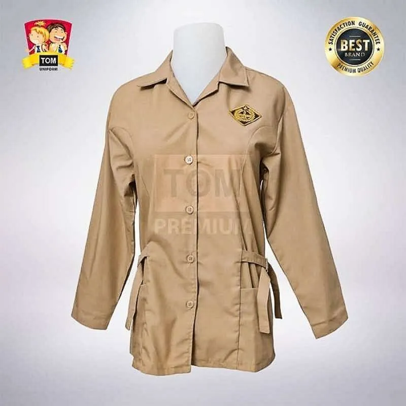 baju Pramuka sma/k satu set (BARU) baju coklt tali, rok span photo 1