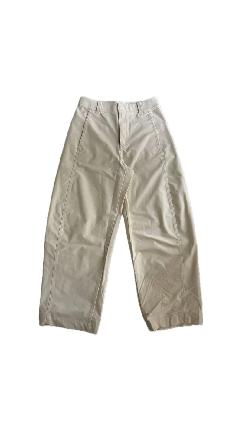 Uniqlo Off White Barrel Pants photo 1