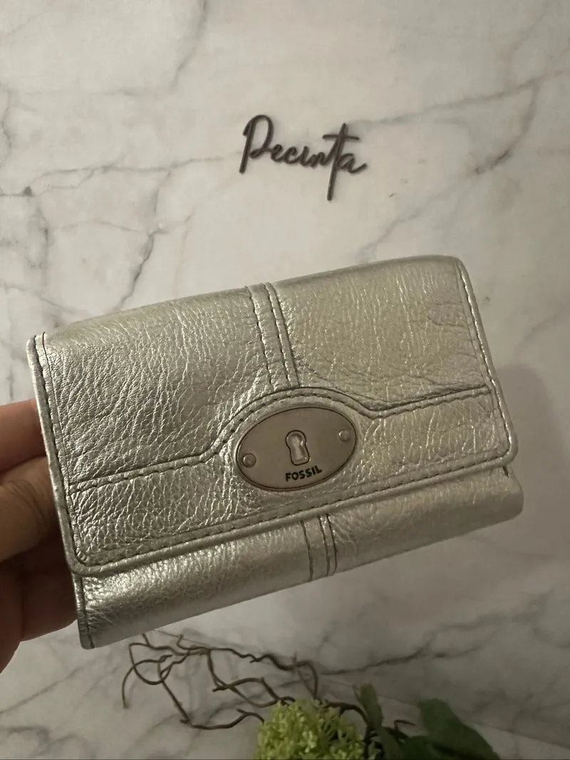 Fossil Madox Marlow Medium Trifold Wallet silver photo 1