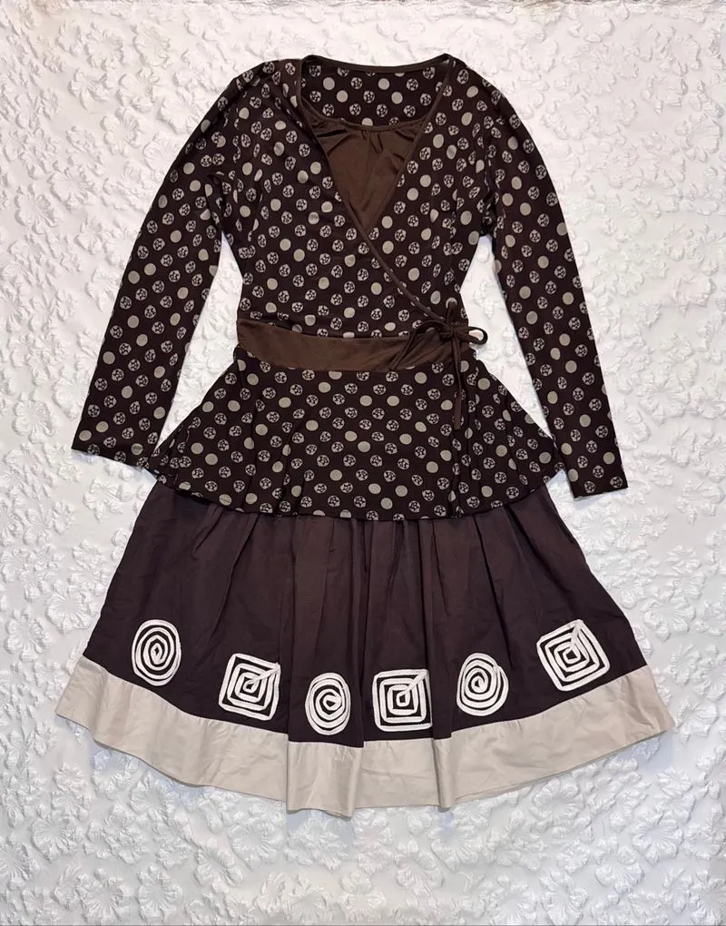 ♡✧ Mahogany Pattern Blouse Set photo 1
