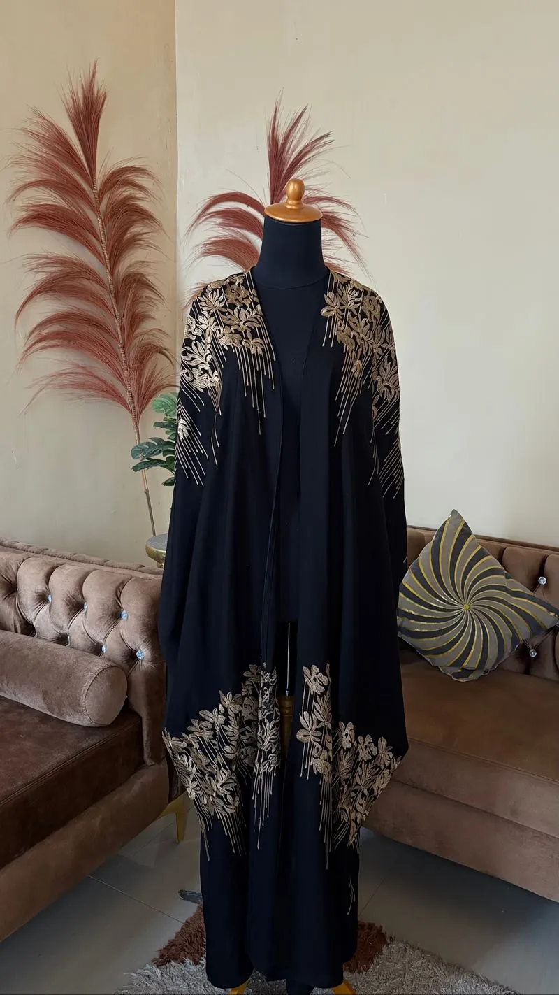 abaya saudi bordir photo 1
