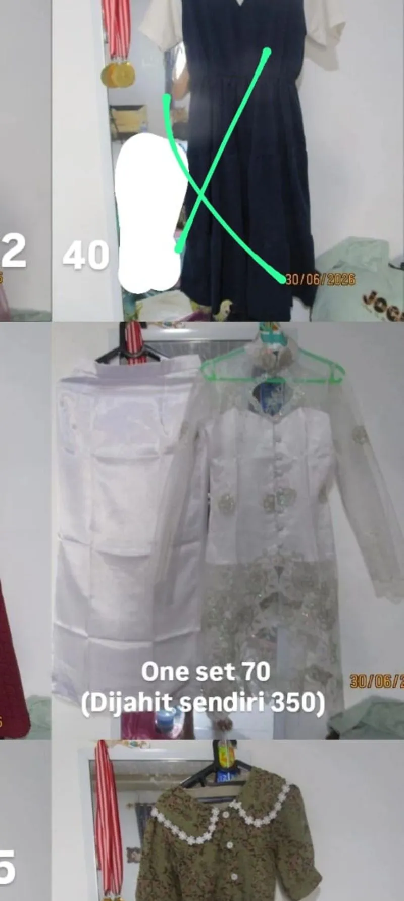 kebaya one set  photo 1