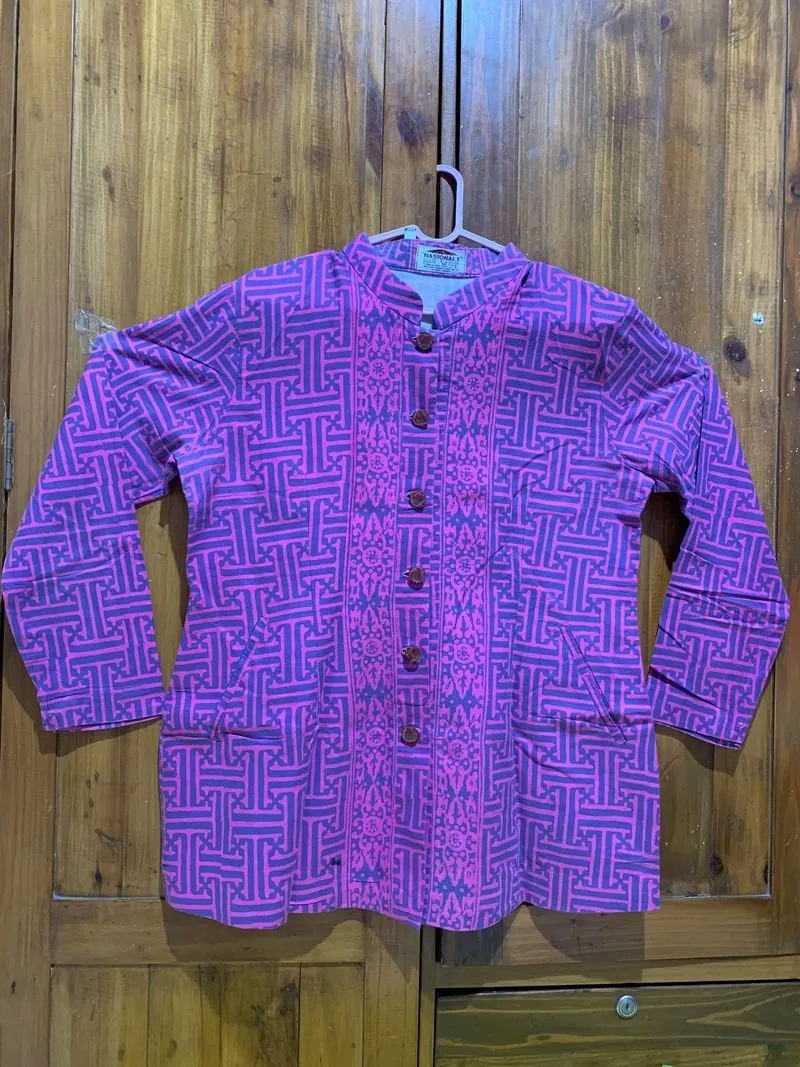 Kemeja purple pink photo 1