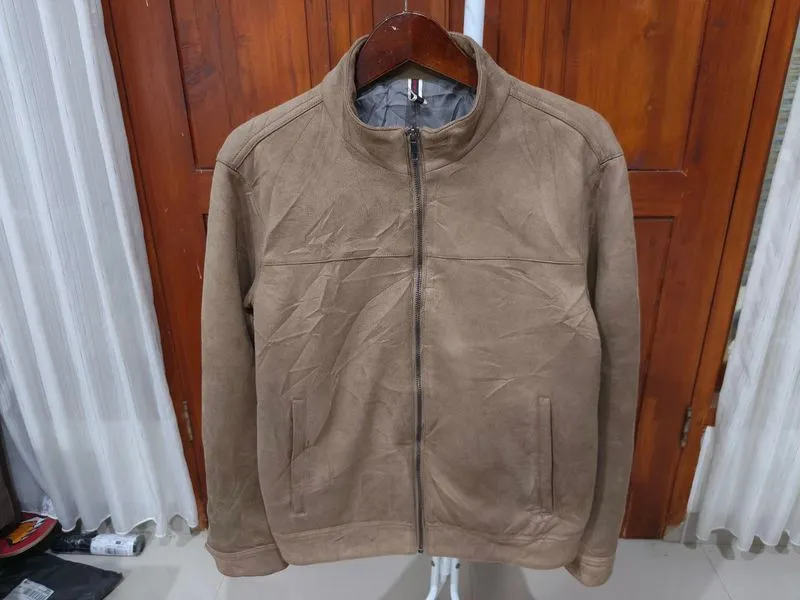 Jaket casual suede diems korea photo 1