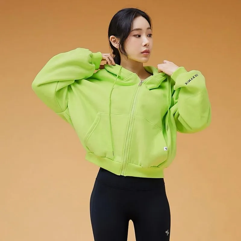 XEXYMIX Hoodie Zipper Napping Crop photo 1