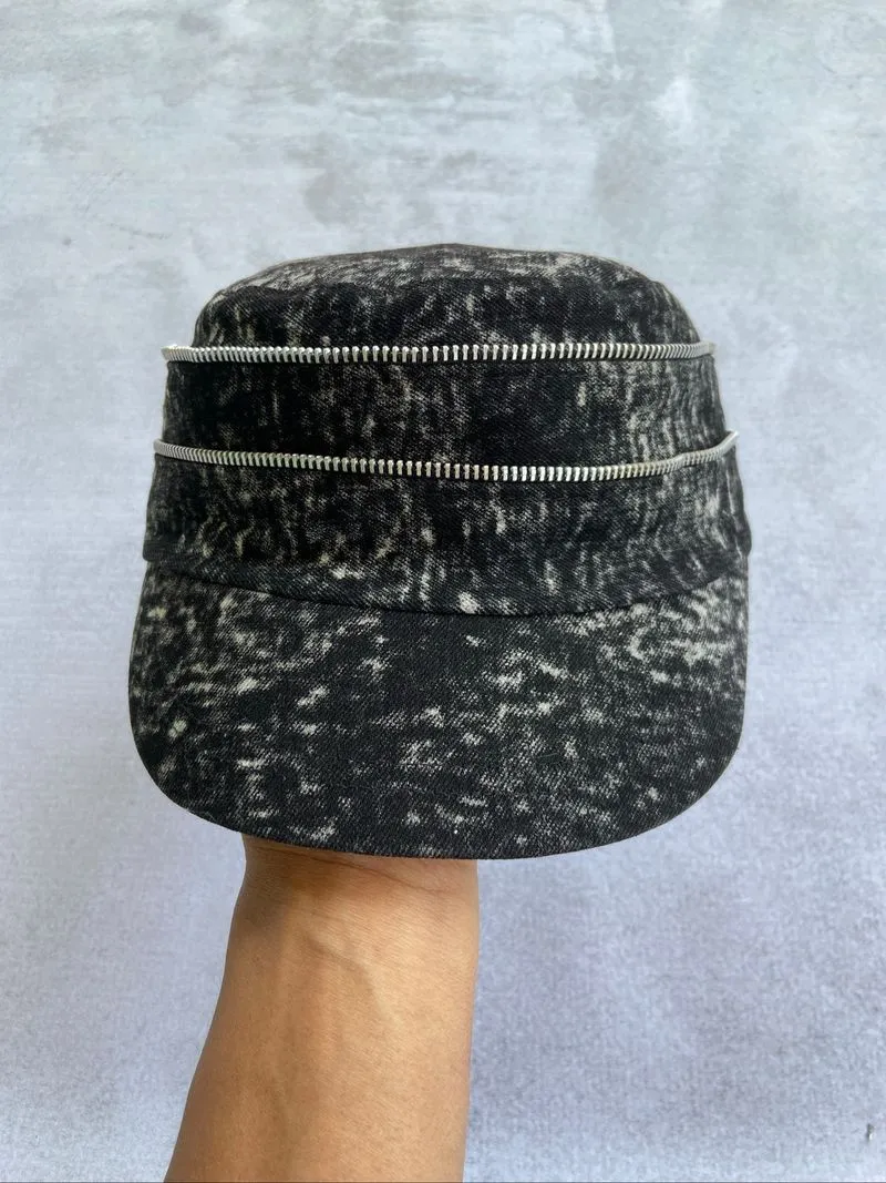 Patrol cap komando denim washed grunge y2k photo 1