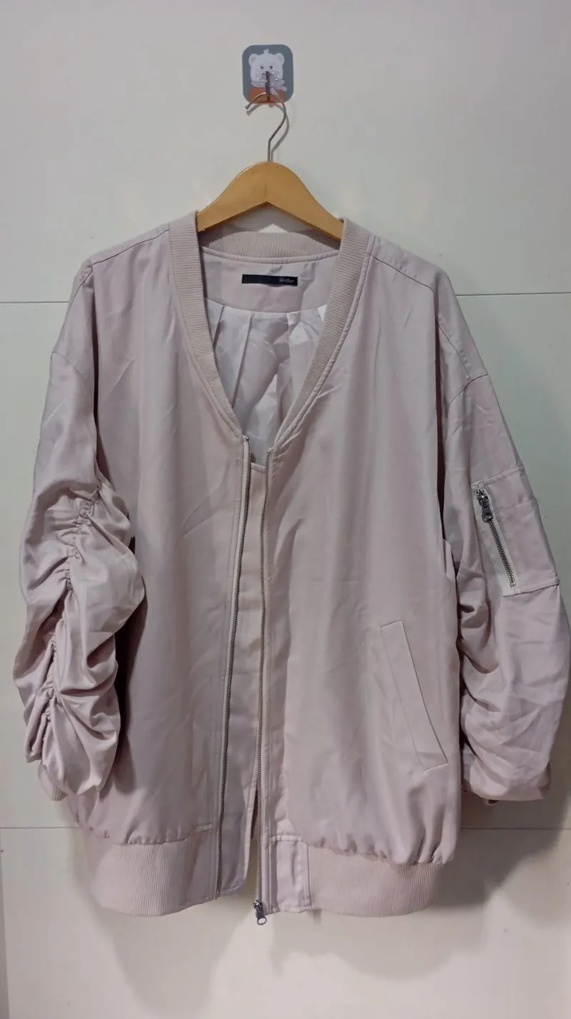 Oversize Jaket Broken Pink model Bomber photo 1