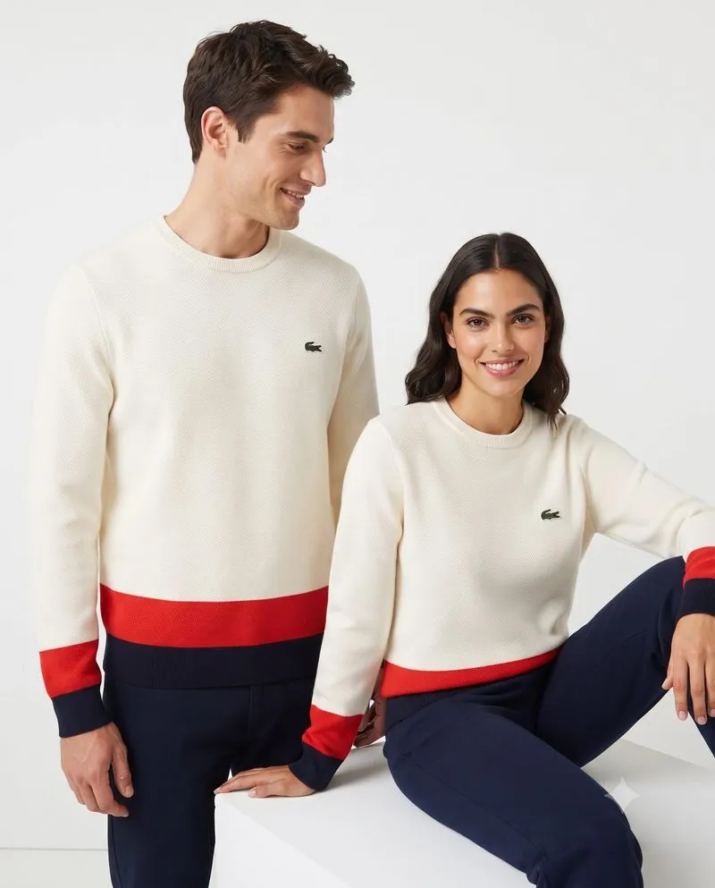 Jaket Knitwear Lacoste white colour Size No.3 photo 1