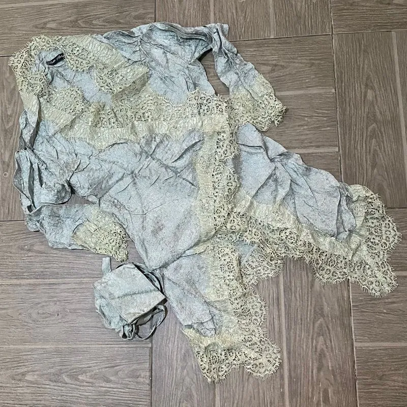 Outer Viscos Batik Lace & Rok Lilit Warna Sage photo 1