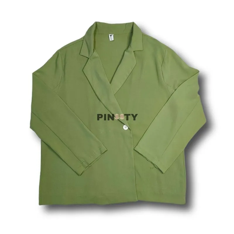 Mao Wear Luxury Casual Blazer Wanita green photo 1