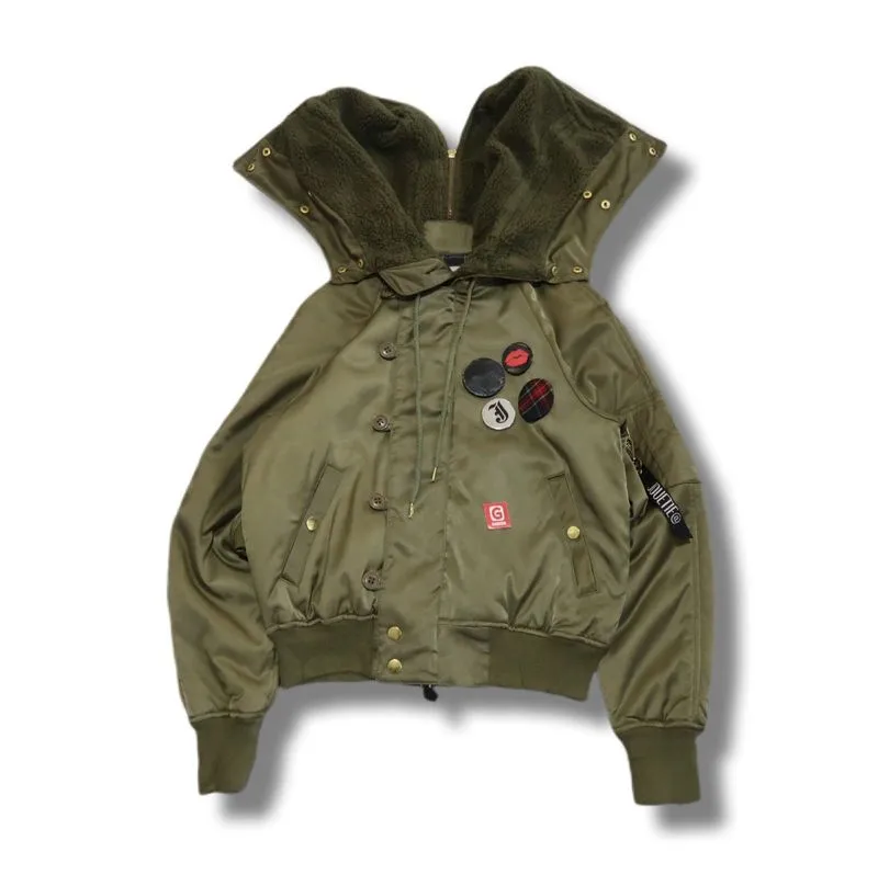 Bomber Jacket With Hoodie by Jouetie photo 1