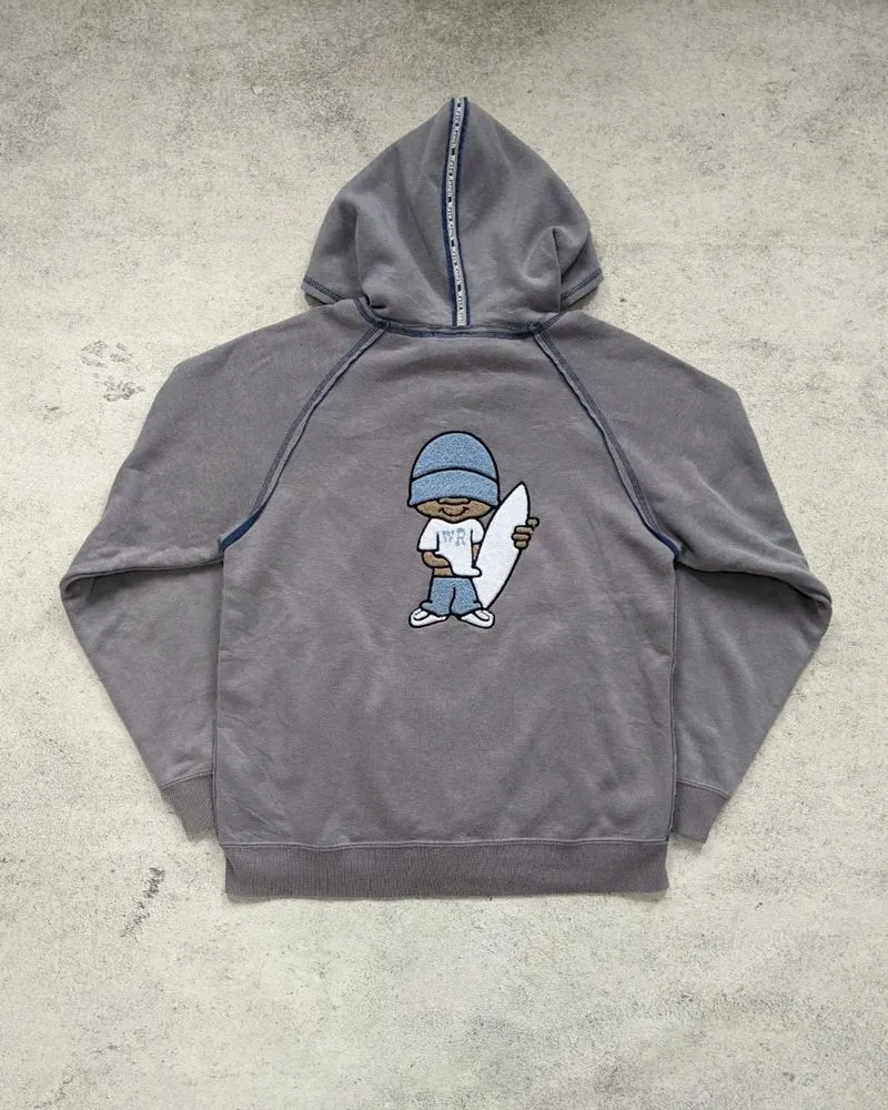 RARE Vintage 90s WAVE RANCH Zip Hoodie Big Logo Embordiery  photo 1