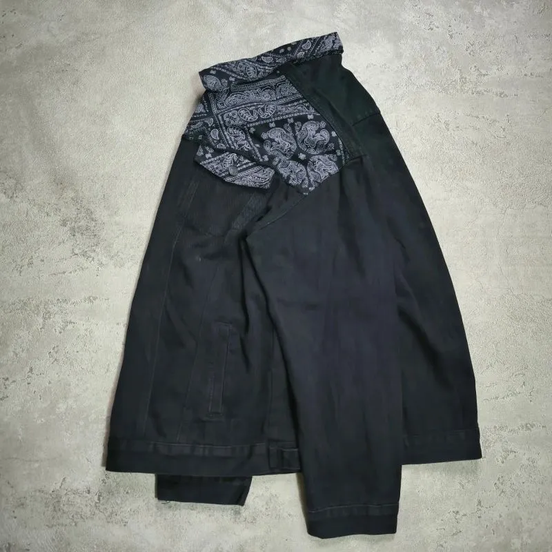 Shein Casual Denim jacket Pria black photo 1