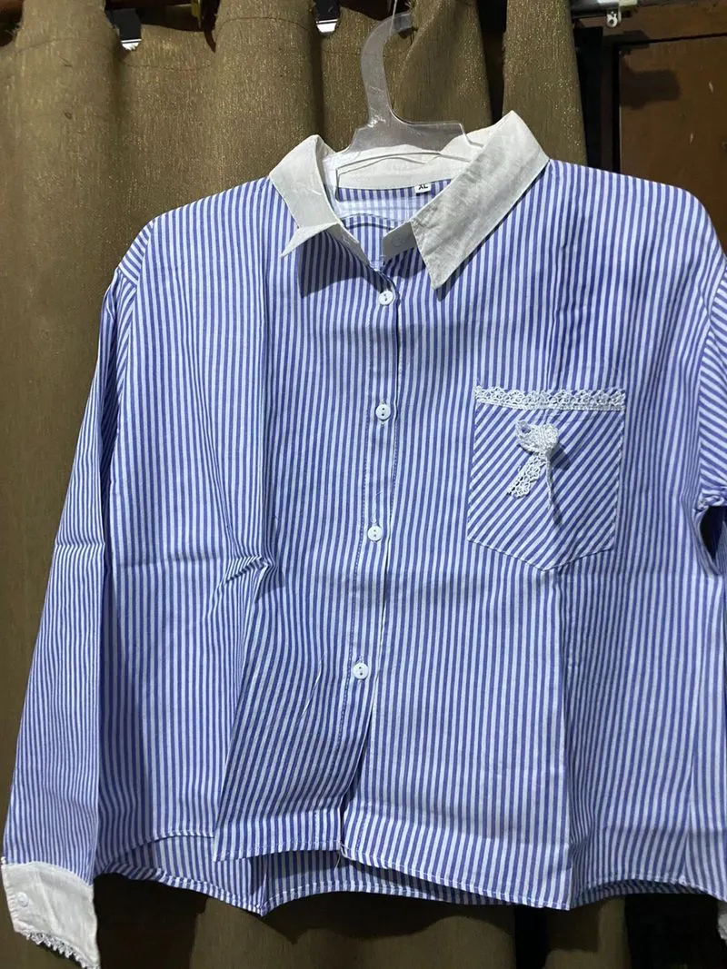 Kemeja salur wanita photo 1