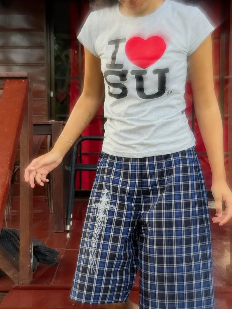 SUMMER PLAID PANTS photo 1