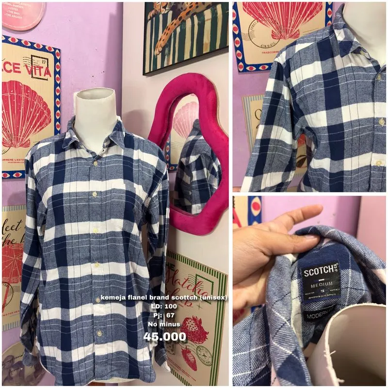 kemeja flanel scottch photo 1