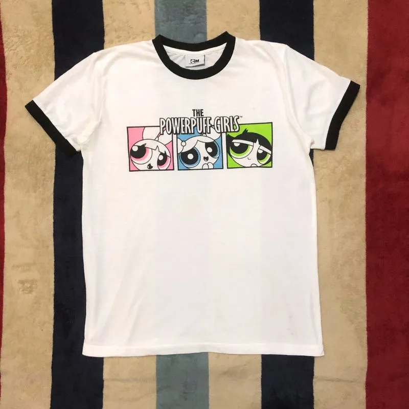 Vintage The Powerpuff Girls Official Ringer T-Shirt photo 1
