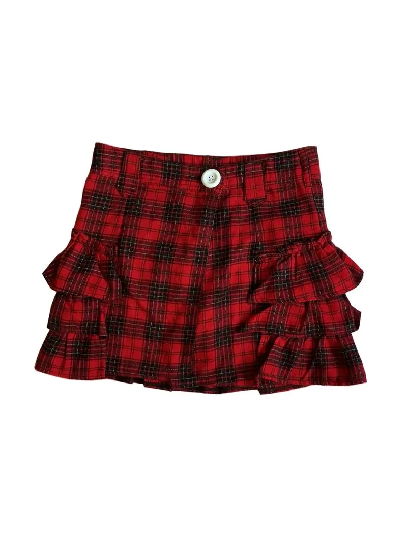 Plaid Skirt Ruffle rokcel photo 1