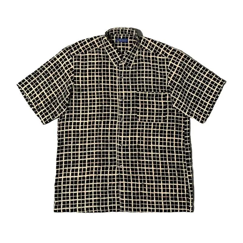 Casual Casual shirt Pria white black photo 1