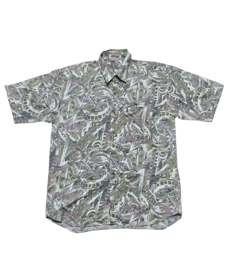 Watchout pattern graphic ethnic shirt photo 1
