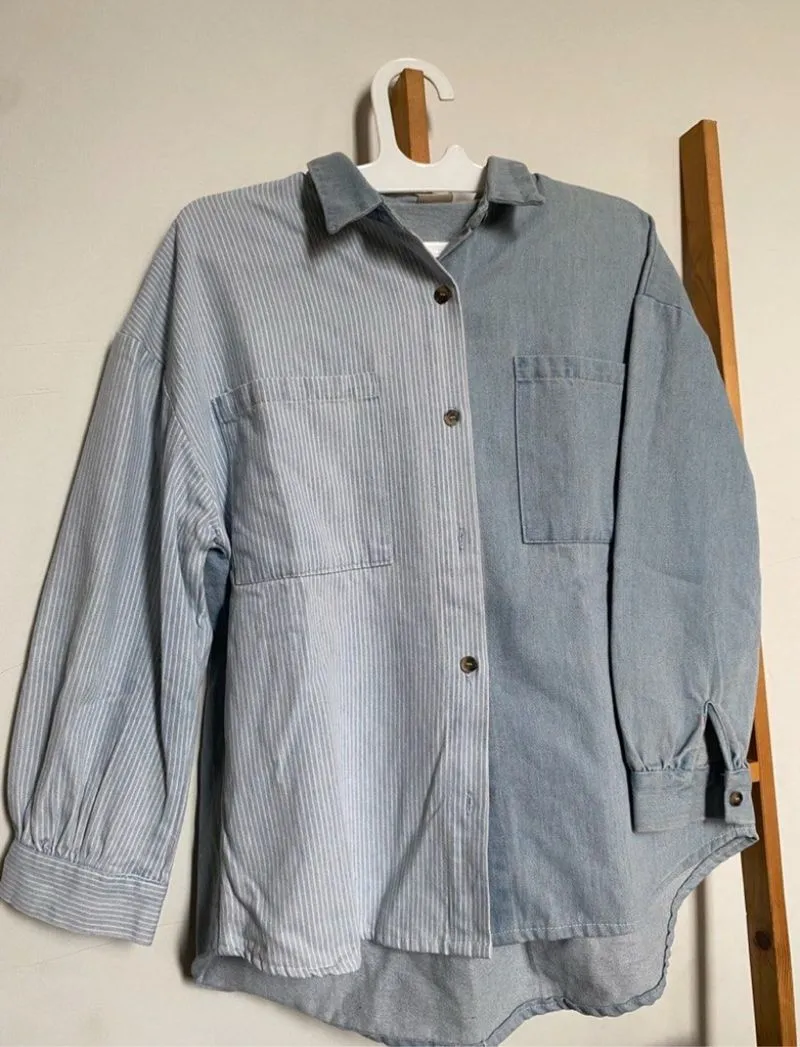 THIS IS APRIL denim shirt photo 1
