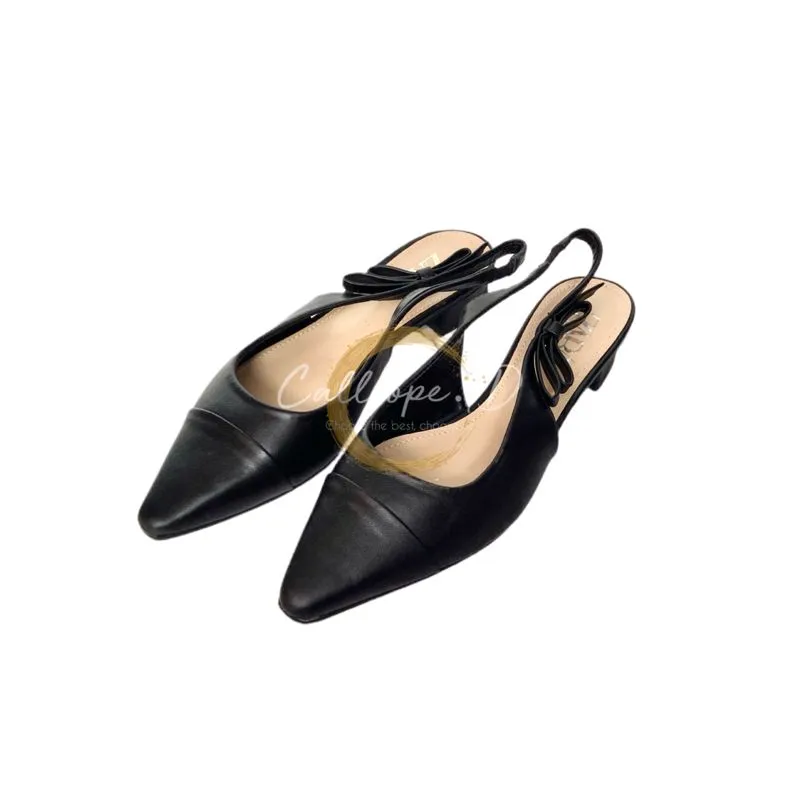 ZARA Minimalist Casual Heels Wanita black photo 1