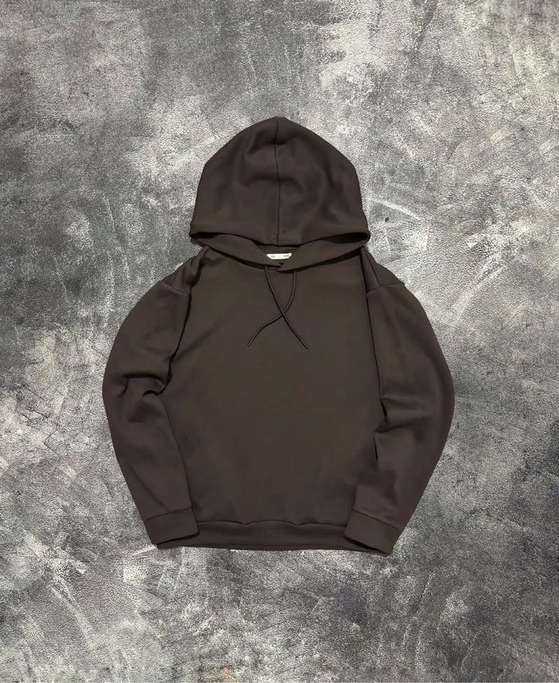 GU DARK BROWN HOODIE photo 1