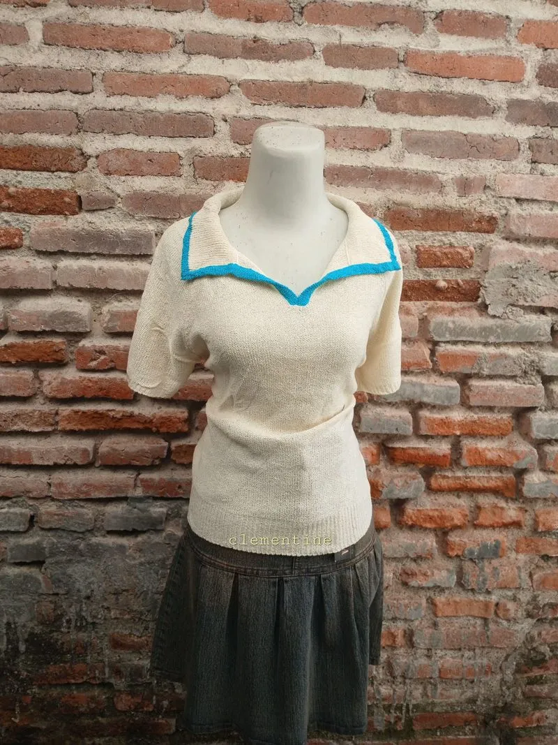 t-shirt blue and yellow combination  photo 1