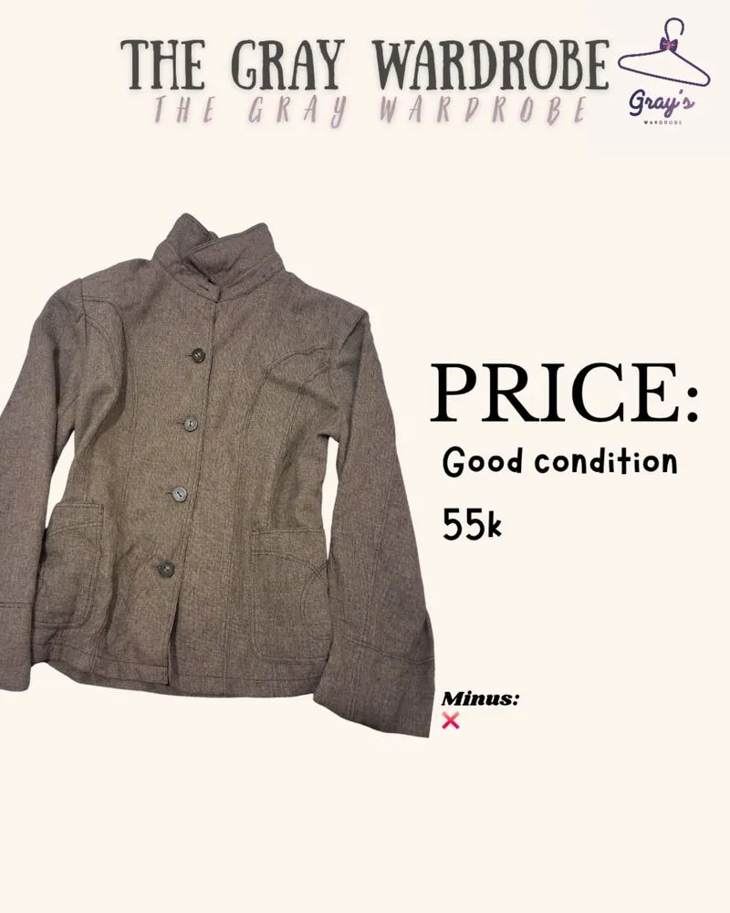 TAUPE VINTAGE JACKET photo 1