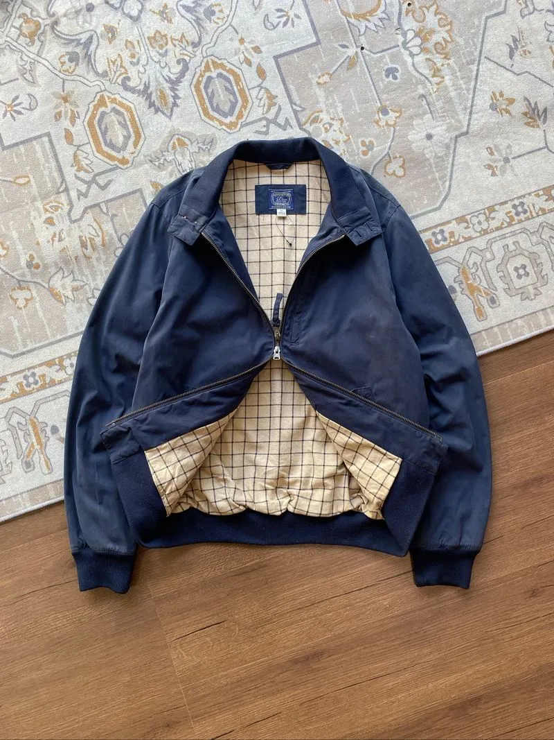 J Crew New York Harrington Jacket Cotton Blend photo 1