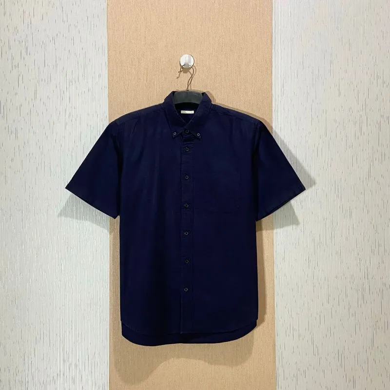 Kemeja GU by UNIQLO Navy Size M photo 1