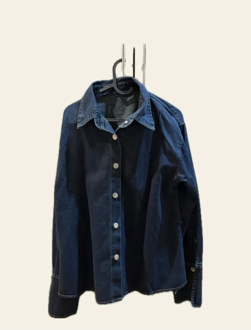 kemeja jeans photo 1