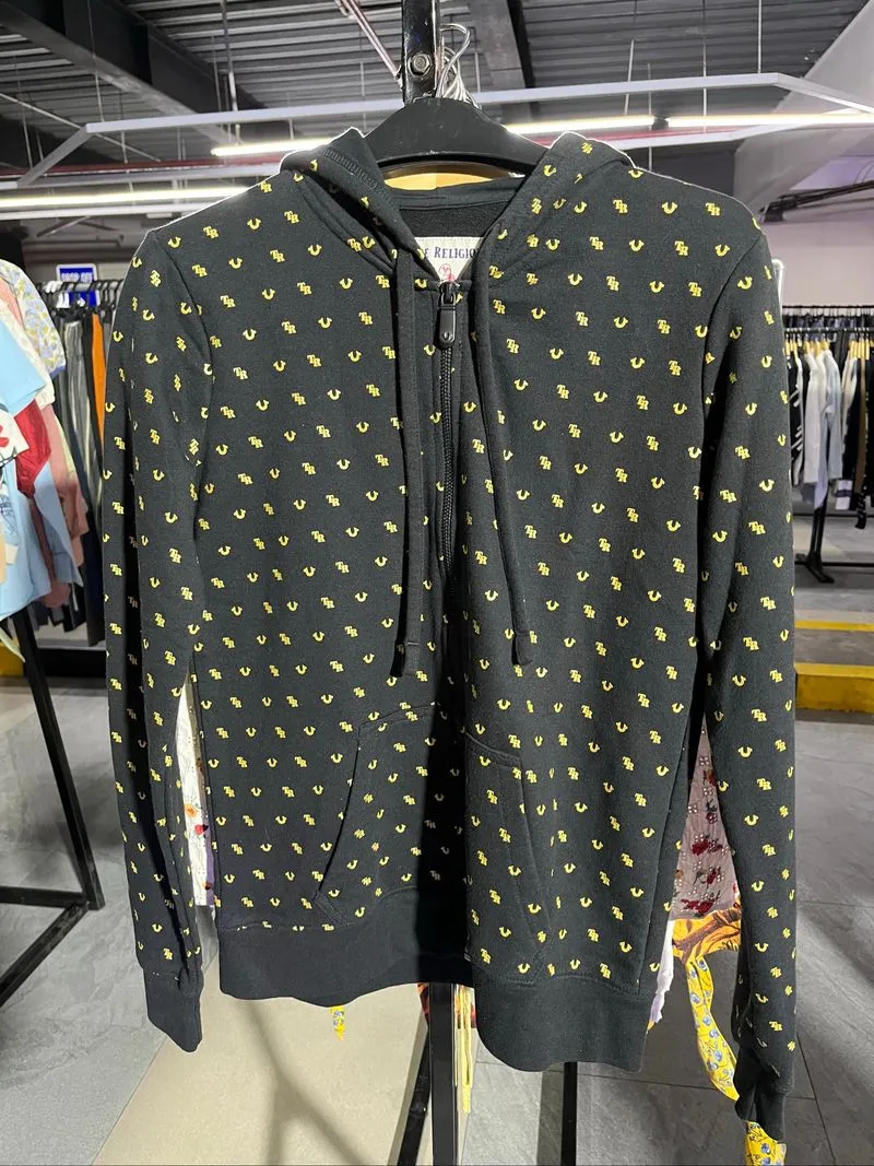 🥶 True Religion Monogram Logo All Of Print Zip Hoodie  photo 1