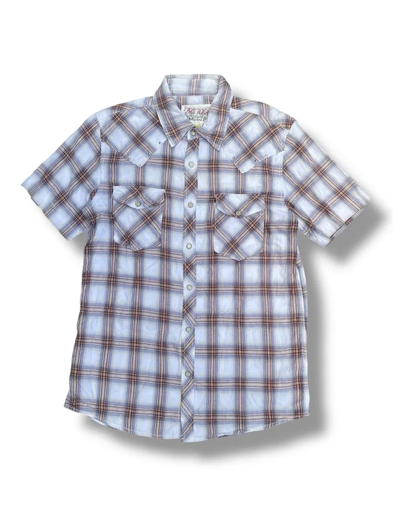 Plaid Western Shirt Snap Button by Unknown photo 1