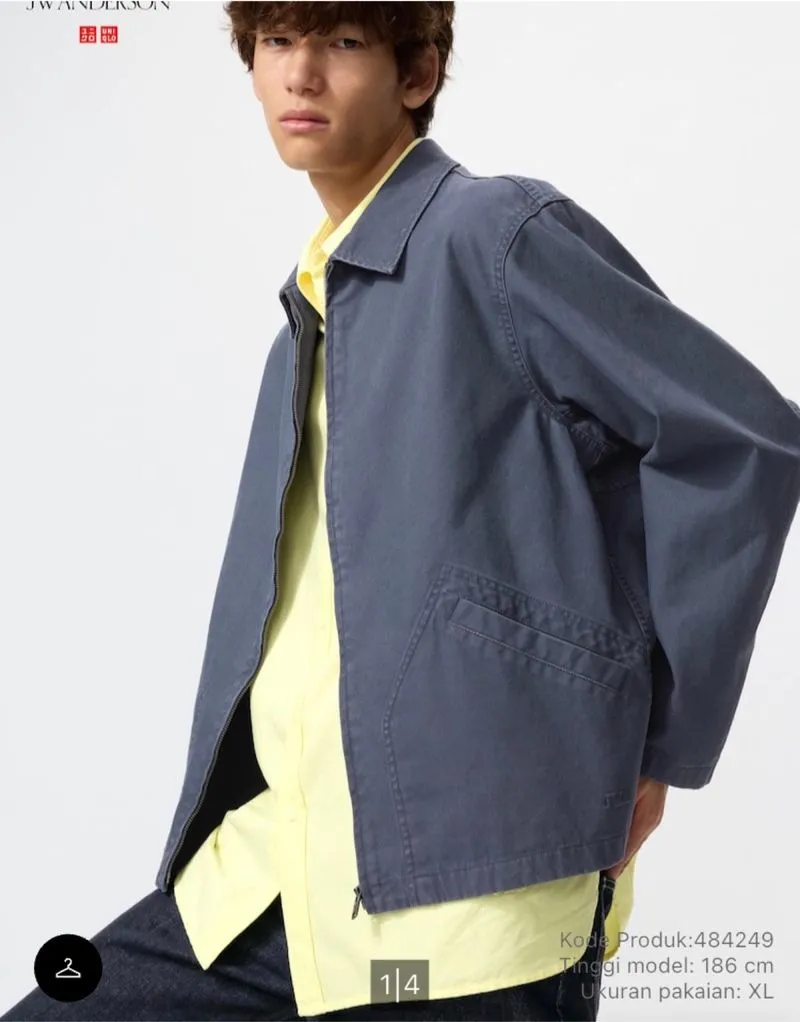 Uniqlo JWA Blouson Jacket Blue photo 1