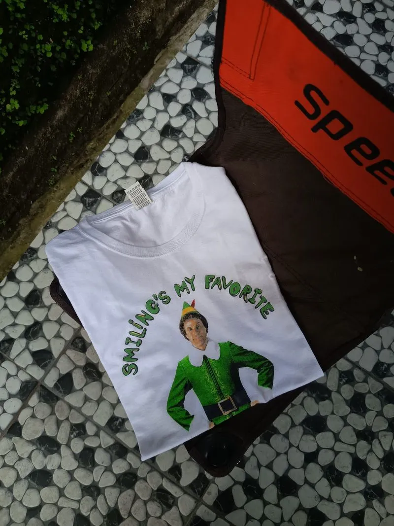 T-shirt Movie Elf Smiling's My Favorite photo 1