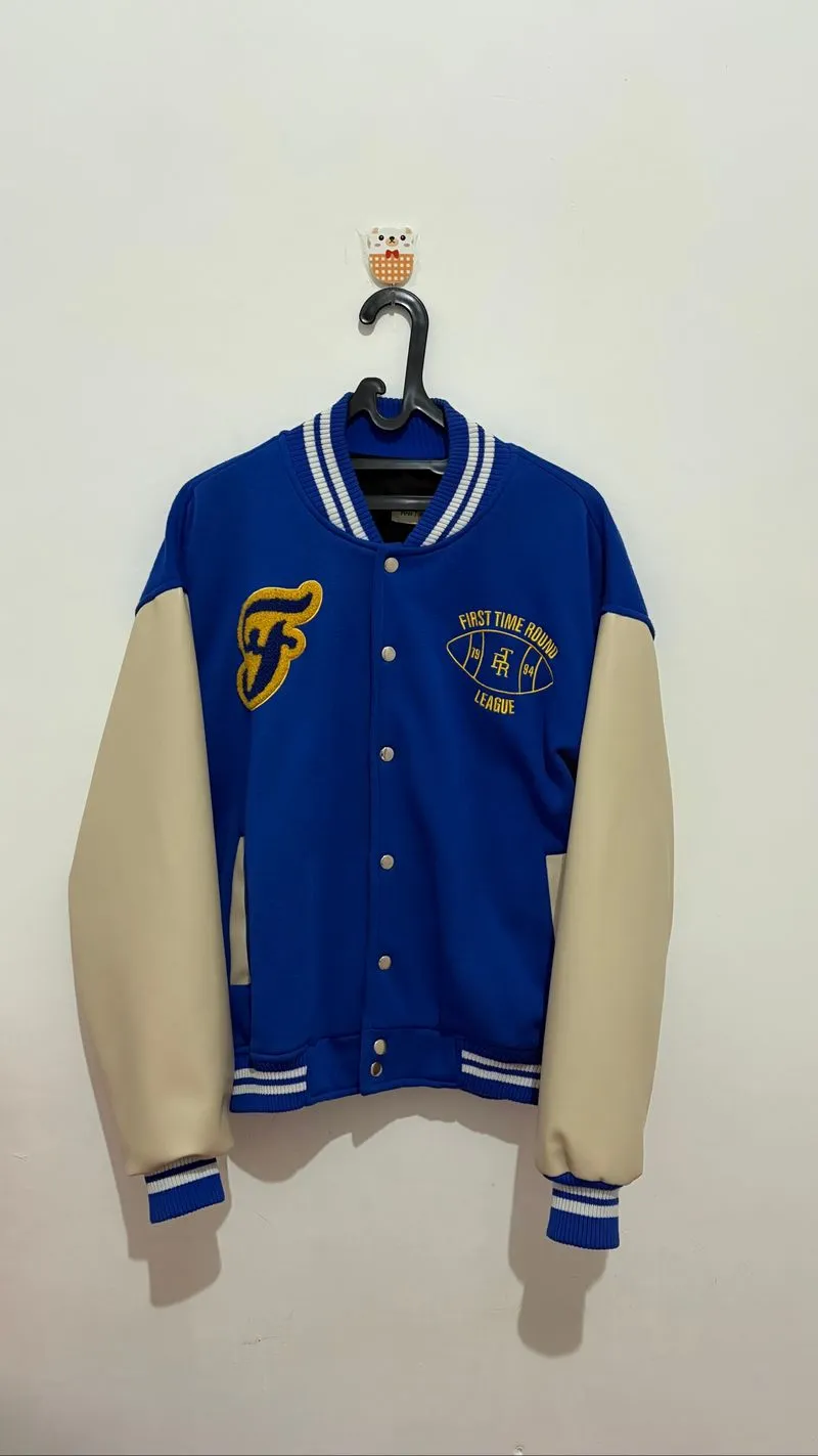 Varsity Jacket First Time Round Blue photo 1