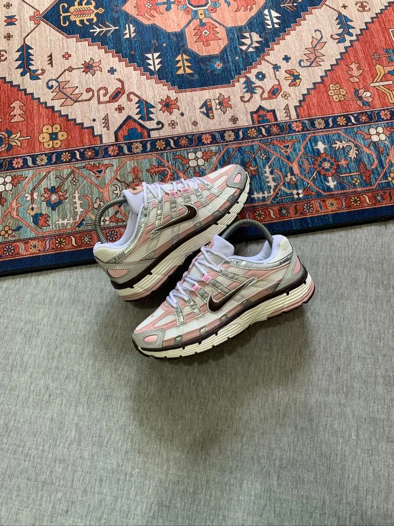 Nike P-6000 White Silver Burgundy Plum Chalk photo 1
