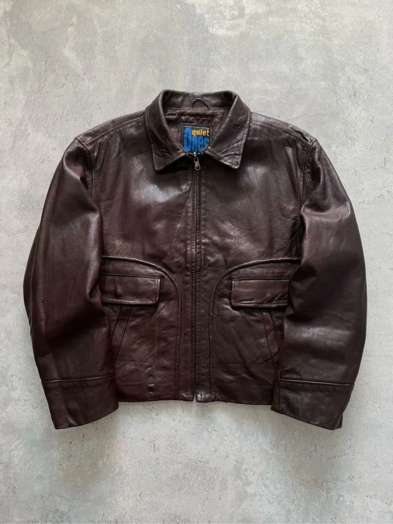Vintage Leather jacket Pria brown photo 1