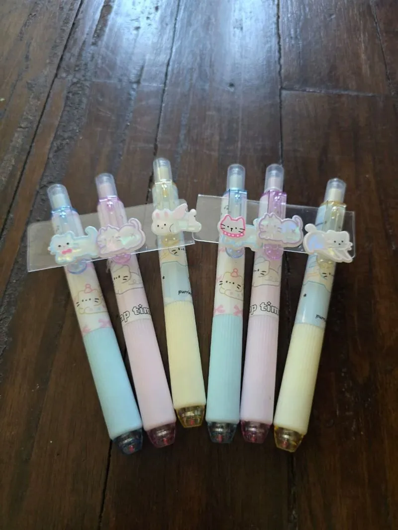 Dua pulpen pen gel naptime kucing baru boleh pilih photo 1