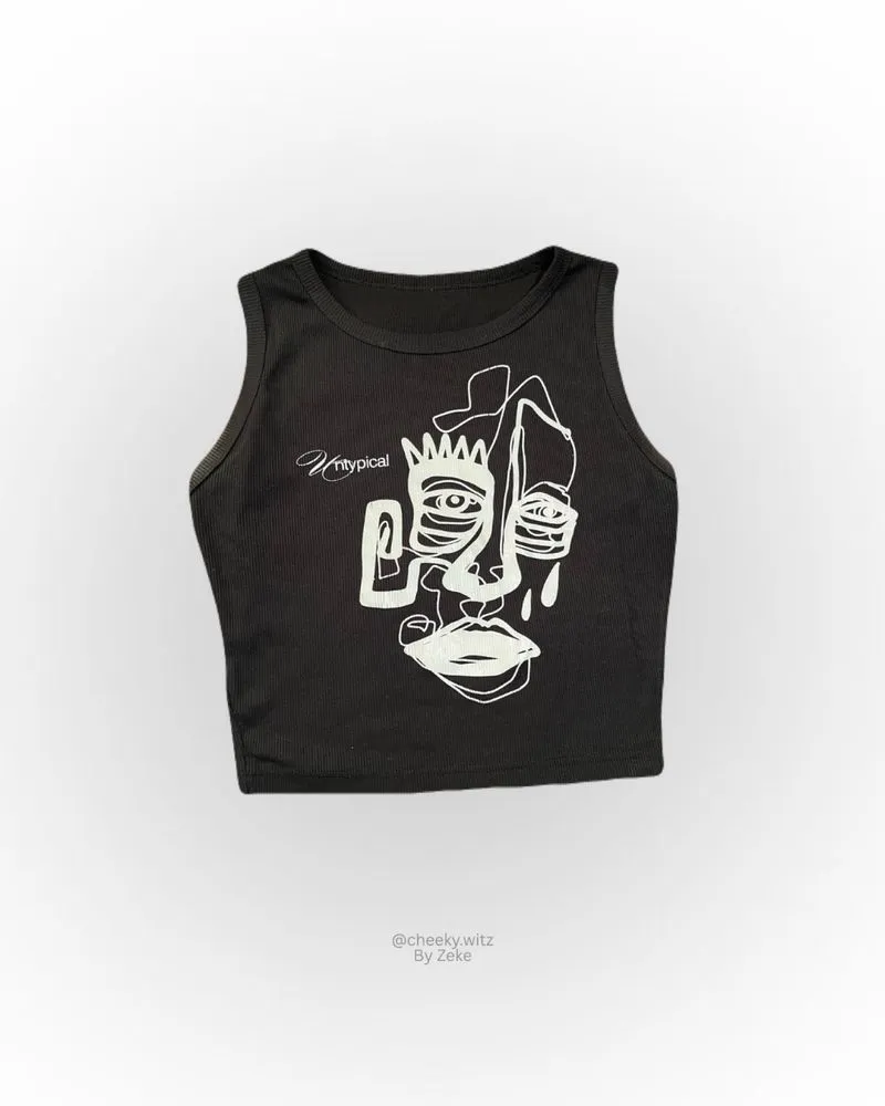 Graphic crop top photo 1