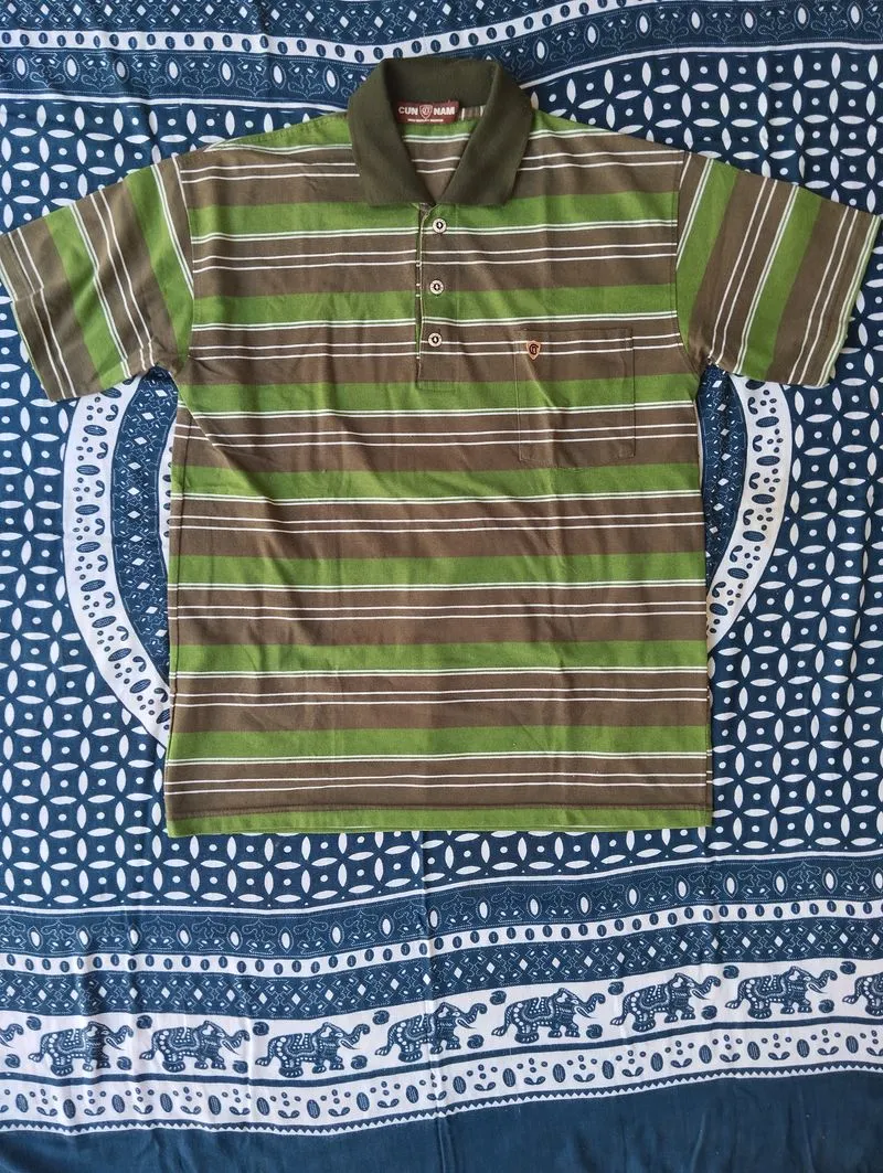 Grunge Skater Polo shirt Pria green photo 1