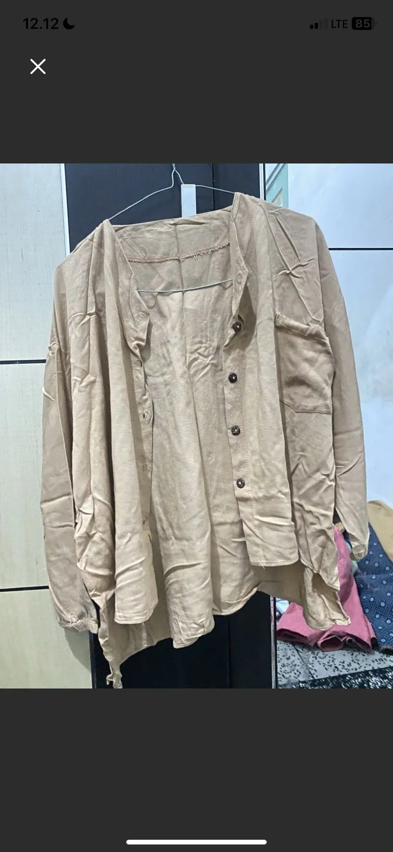 Casual Shirt Wanita tan photo 1