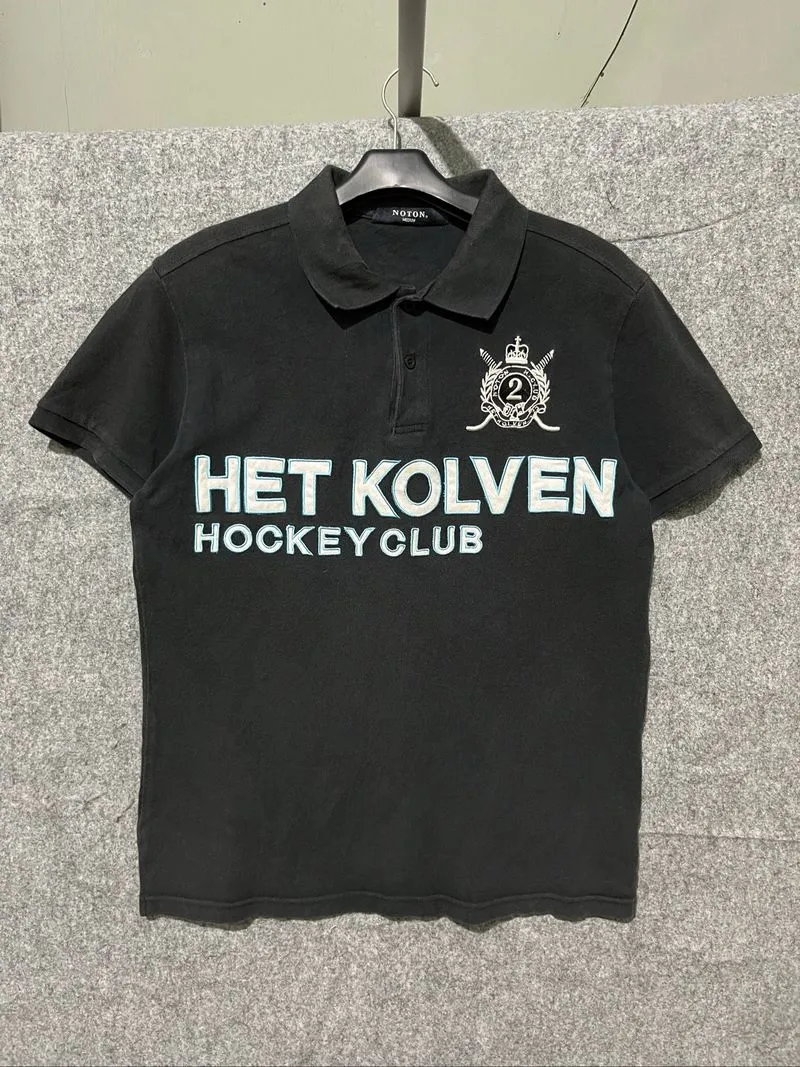 Noton “HET KOLVEN Hockey Club” Emblem Polo Shirt 🏇🖤  photo 1
