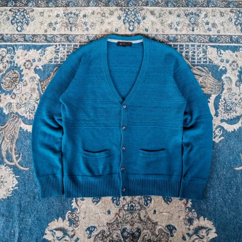 Streetwear Cardigan Pria blue photo 1