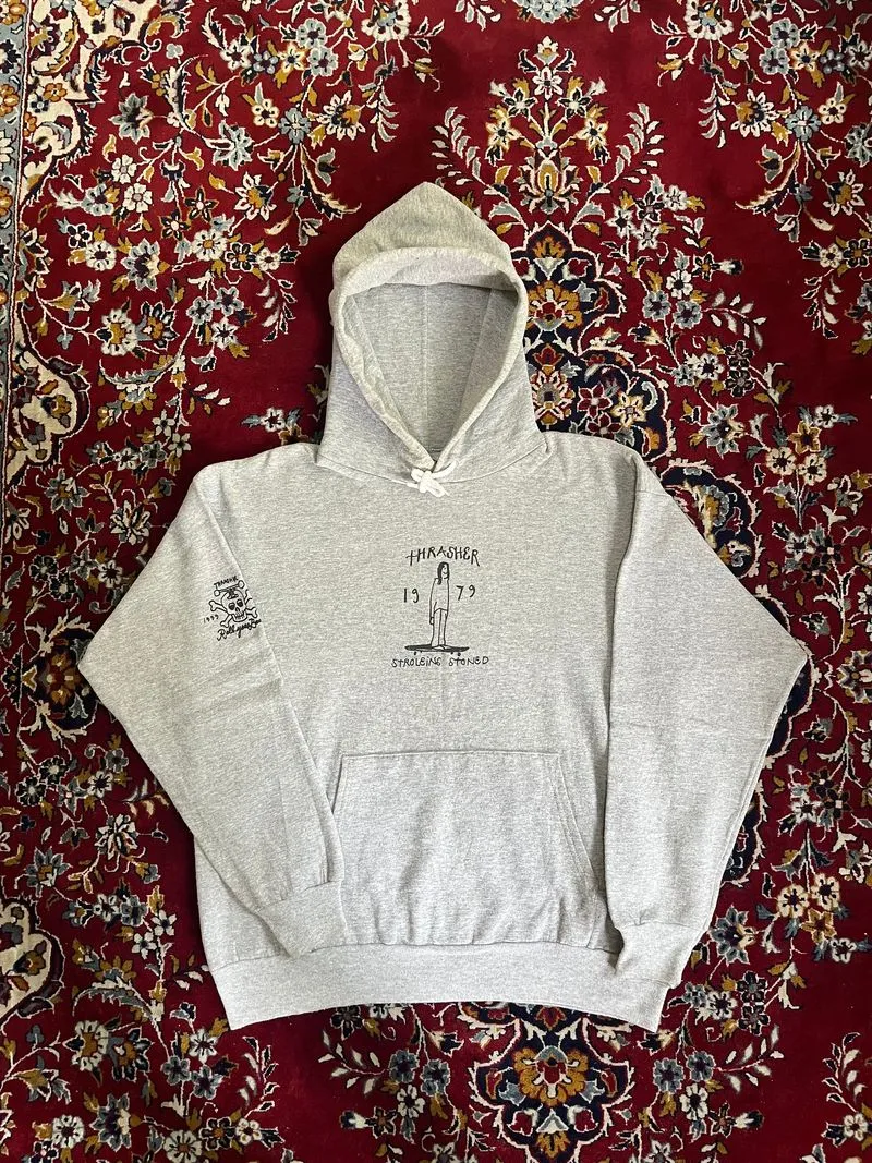 Thrasher Streetwear Skater Hoody Pria gray photo 1