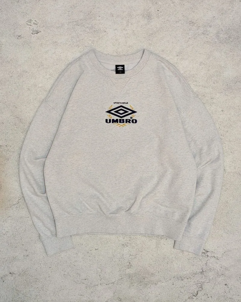 Umbro Archive Club Embroidered Logo Sweatshirt Light Grey photo 1