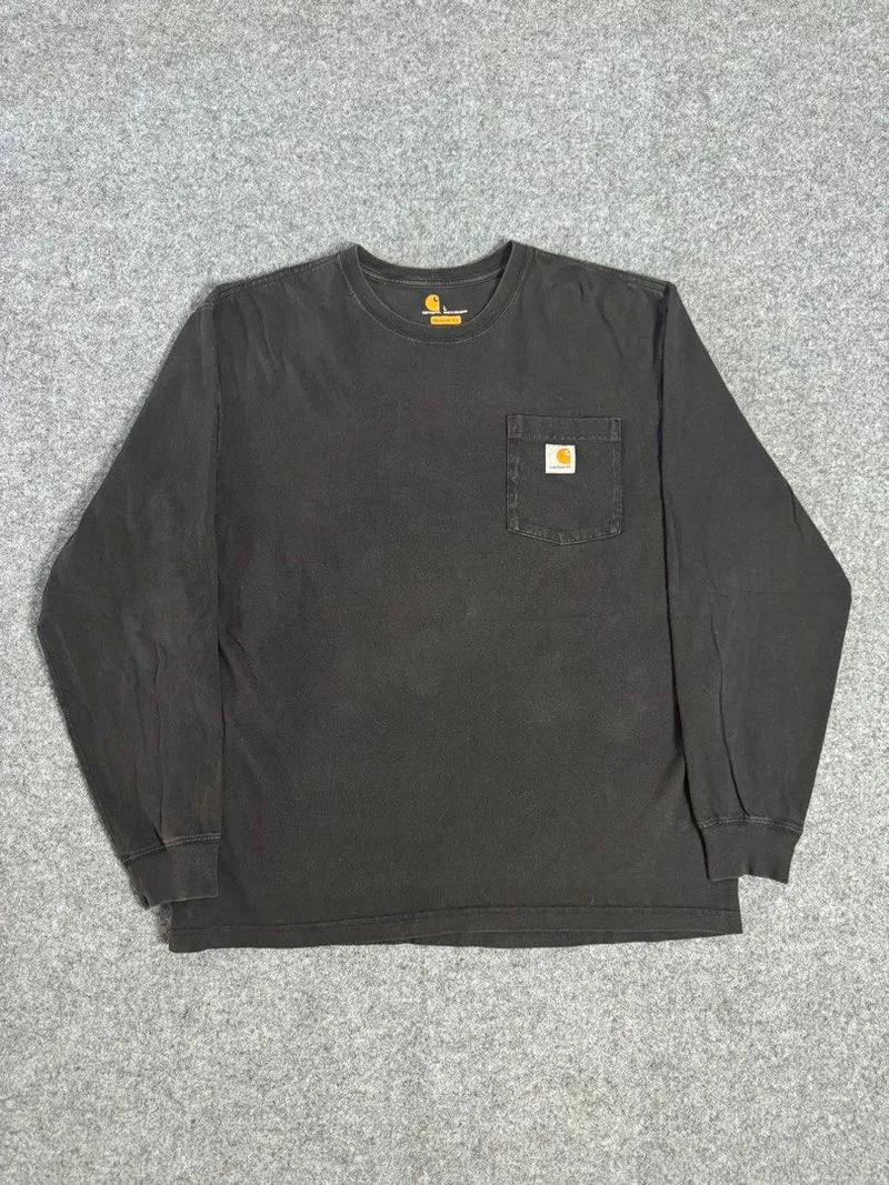 Kaos LS Carhartt Lengan Panjang Hitam photo 1