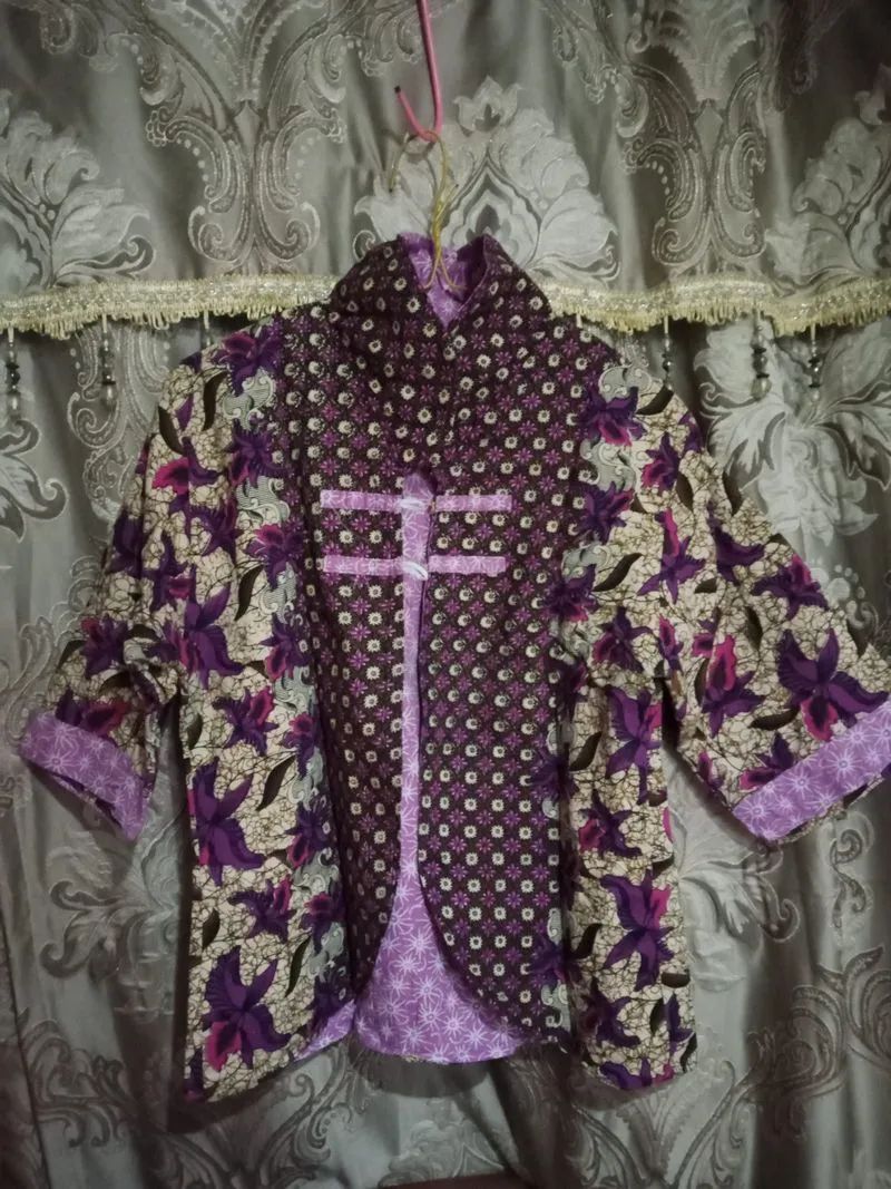 blazer batik purple photo 1